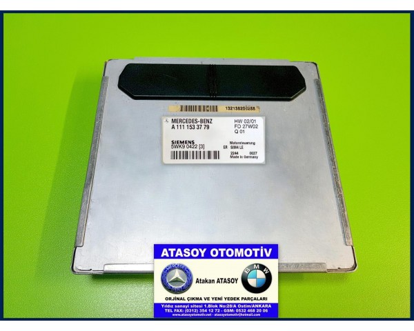 MERCEDES SLK200 MOTOR BEYNİ 1111533779 1111532879 1111532079 0275457032 1111530879 0001532179 A1111533779 A1111532879 A1111532079 A0275457032 A1111530879 A0001532179 5WK90422 5WK90413 5WK90405 5WK90368 5WK90390 5WK90377